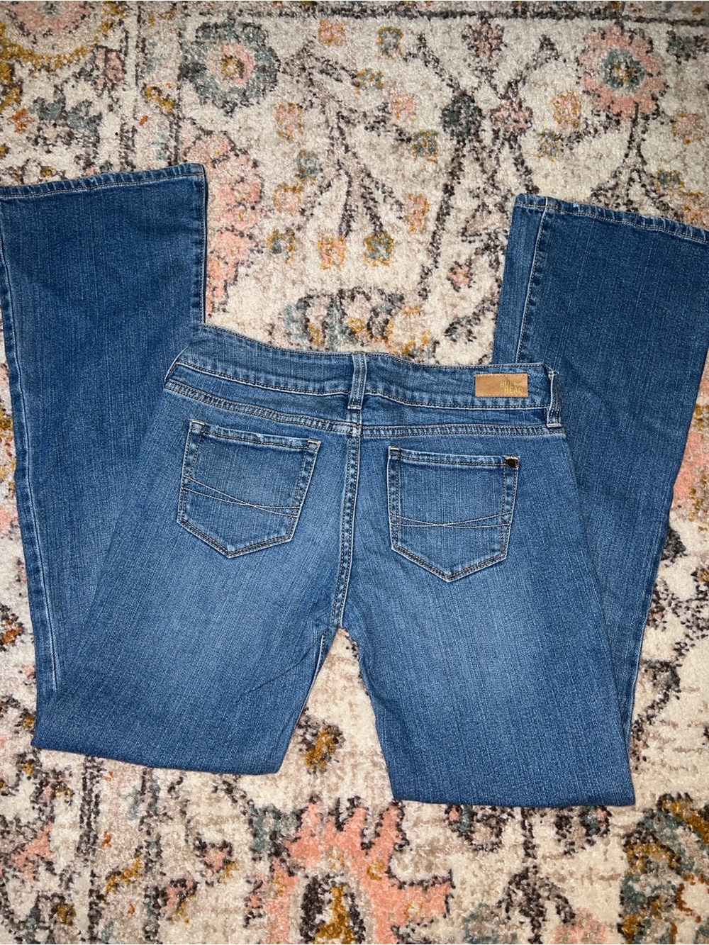 Y2K Bullhead Low Rise Blue Denim Jeans - flare  Leg